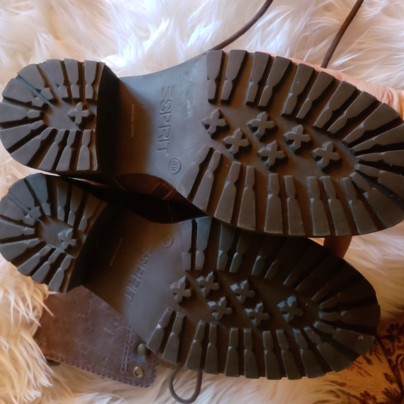 🚫SOLD🚫Vintage Tall Combat Leather Boots Campus 6 - Picture 8 of 9